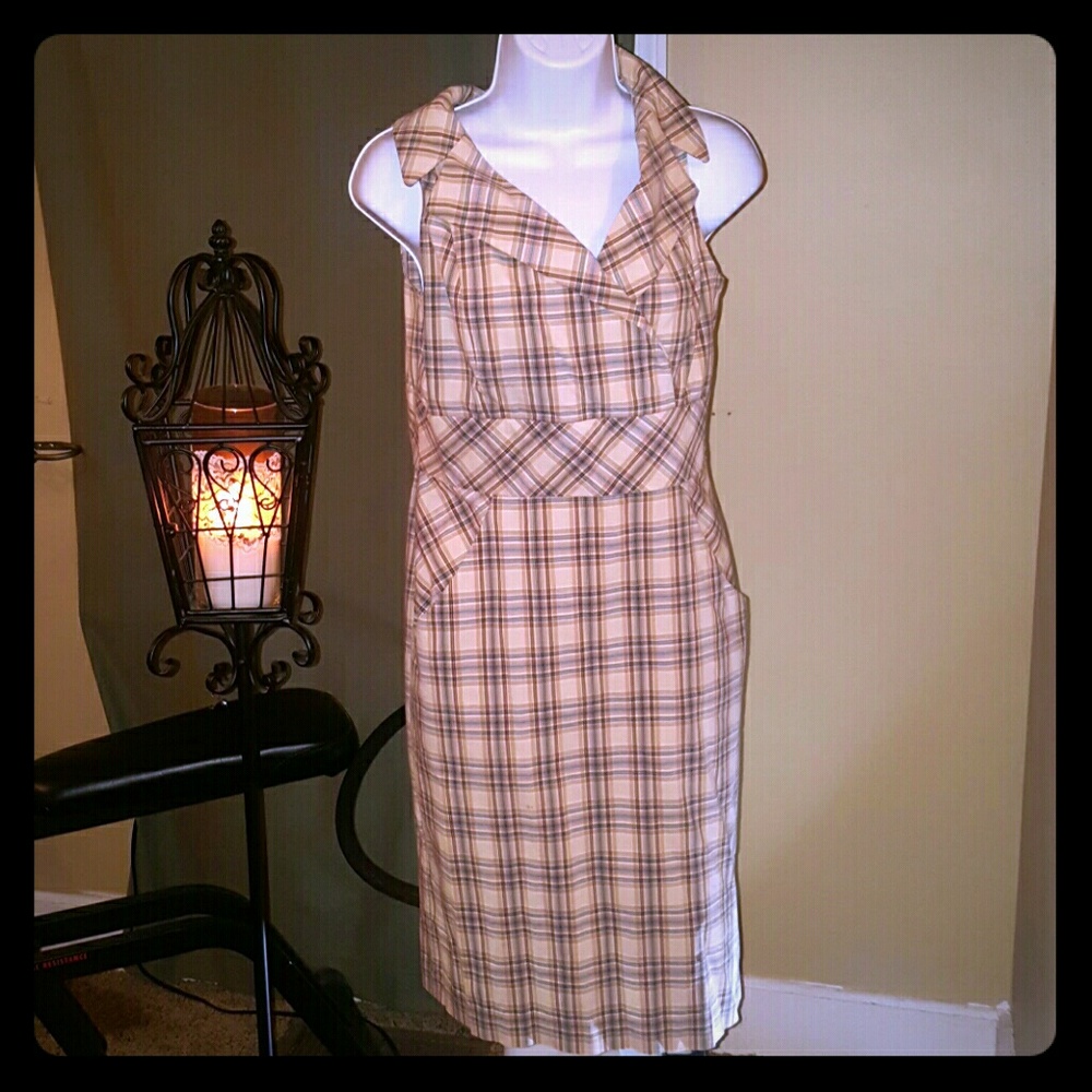 Plaided Vintage Dress